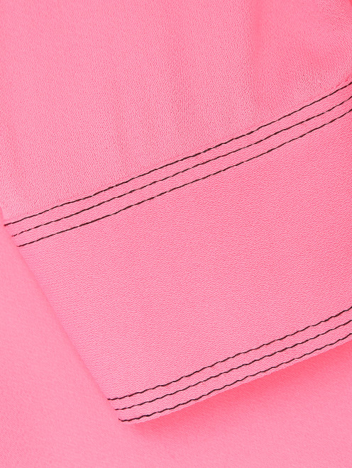 Блуза с контрастной отстрочкой - Деталь1