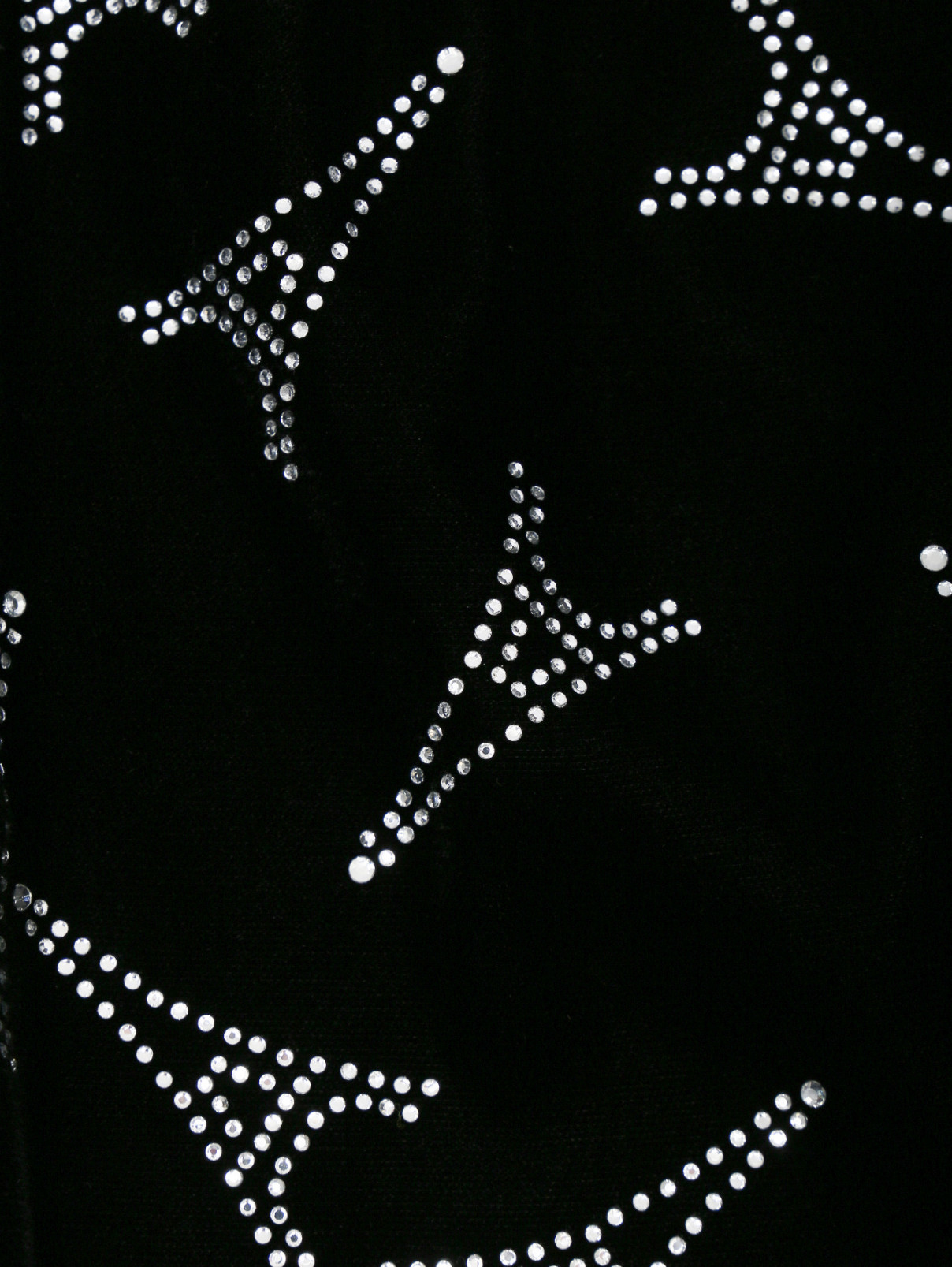 Брюки свободного кроя на резинке с апликациями из страз Balenciaga  –  Деталь1  – Цвет:  Черный