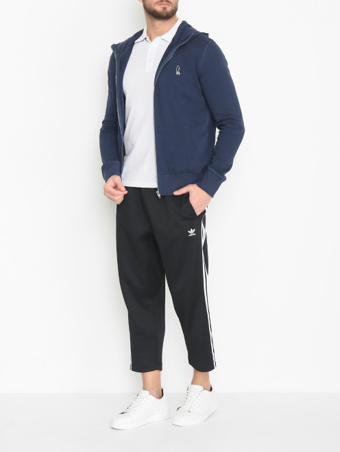 Брюки на резинке с лампасами Adidas Originals - МодельОбщийВид