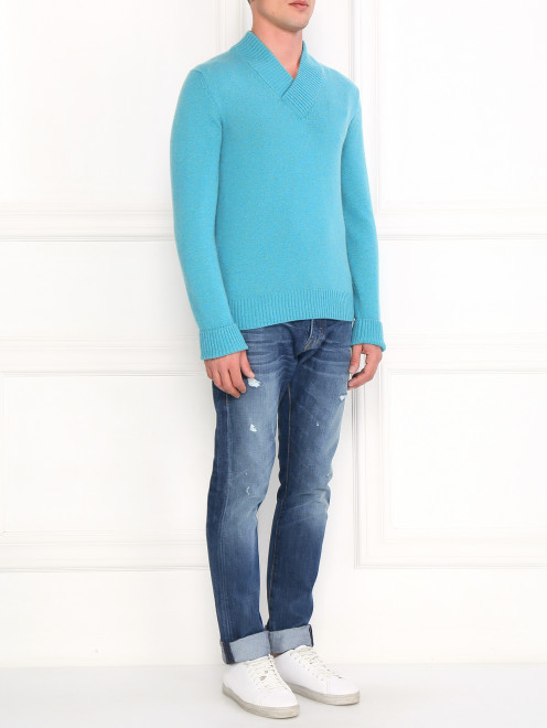 Пуловер из кашемира  свободного кроя Ballantyne - Модель Общий вид
