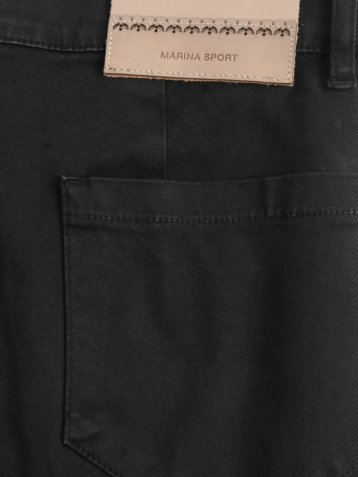 Укороченные брюки-клеш Marina Sport  –  Деталь  – Цвет:  Черный