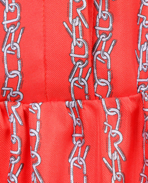 Платье из шелка с узором Carven - Деталь