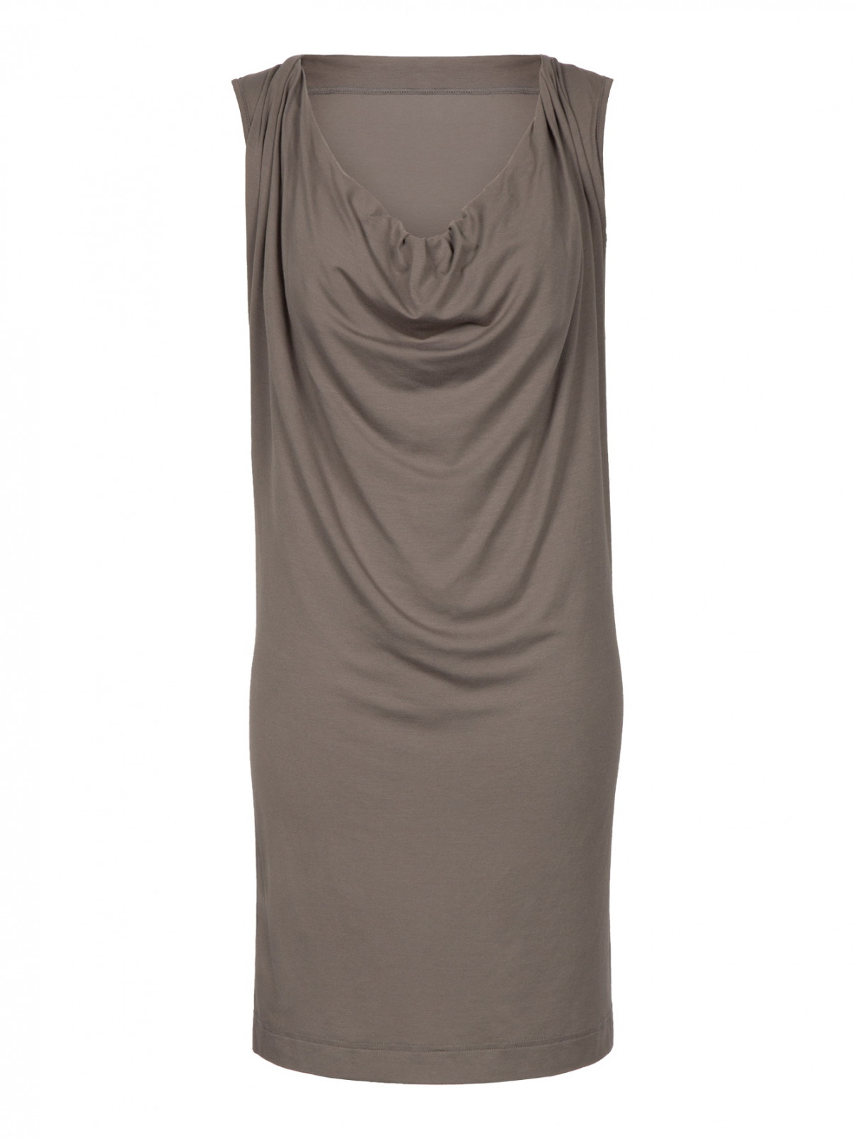 Трикотажное мини-платье Vivienne Westwood  –  Общий вид  – Цвет:  Серый