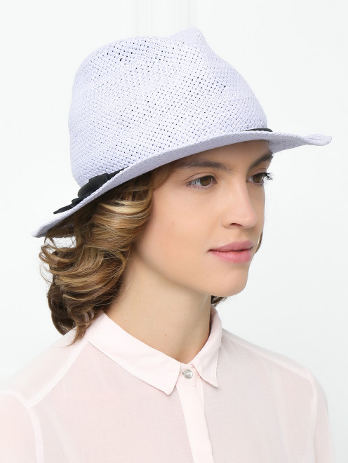 Шляпа с контрастной отделкой - Модель Общий вид