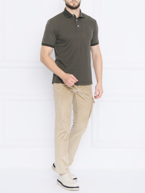 Вельветовые брюки из хлопка с накладным карманом  Paul Smith - МодельОбщийВид