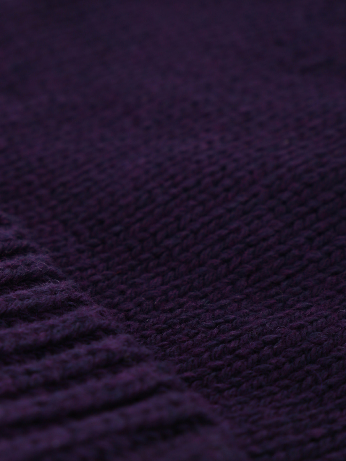 Шапка из шерсти и хлопка Parah  –  Деталь  – Цвет:  Фиолетовый