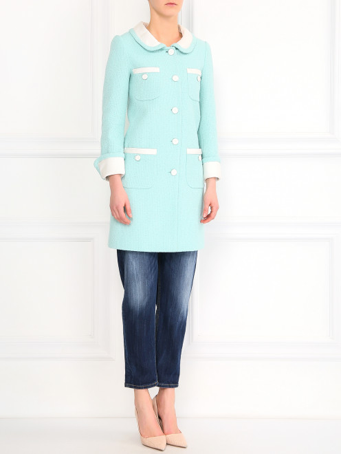 Пальто из хлопка Moschino Couture - Модель Общий вид