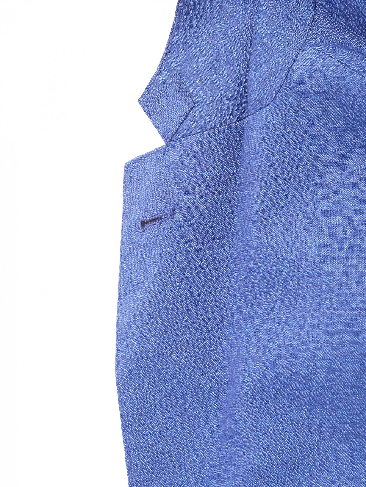 Легкий пиджак из шерсти Corneliani ID  –  Деталь1  – Цвет:  Синий