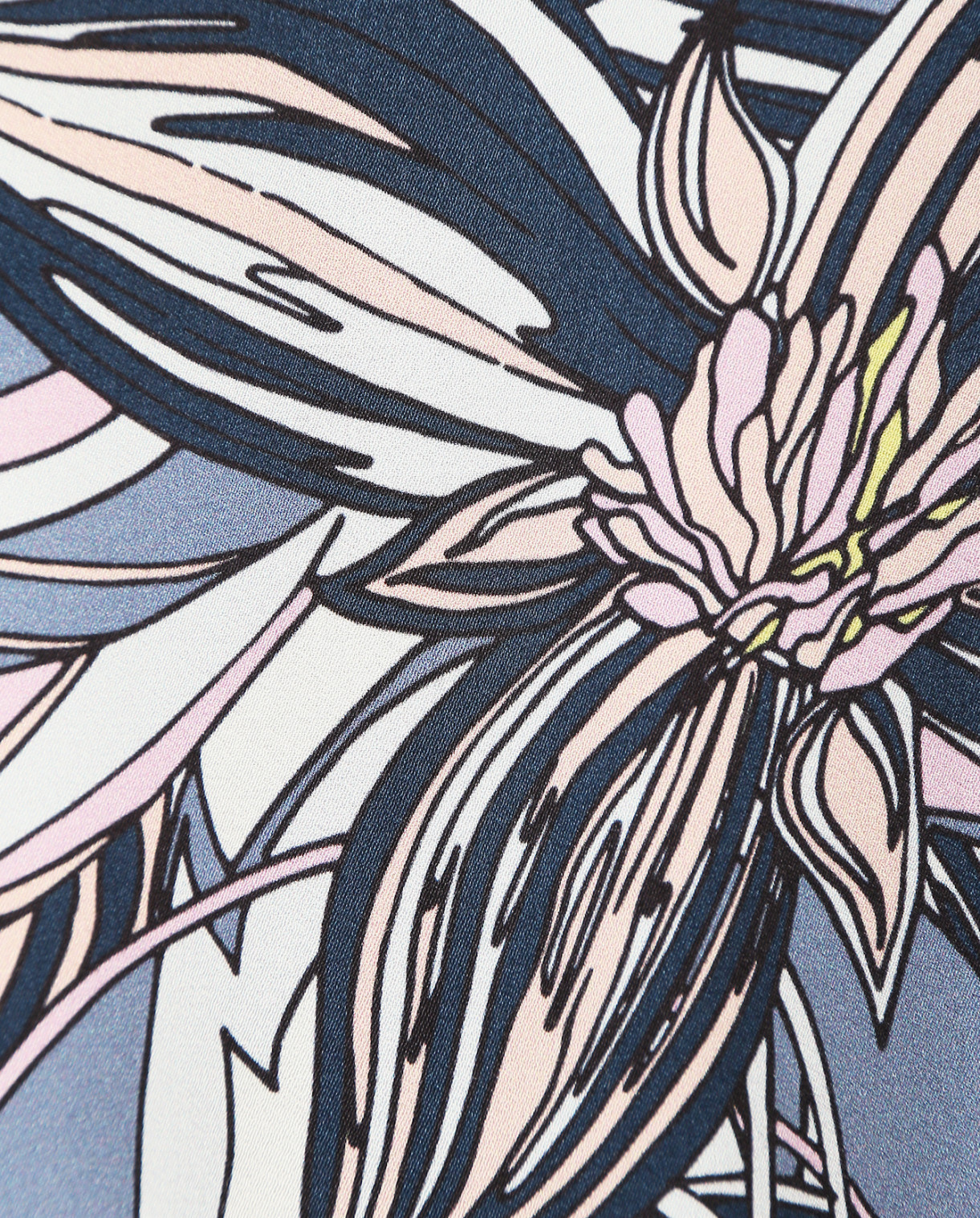 Платье-миди с цветочным узором IVI collection  –  Деталь1  – Цвет:  Узор