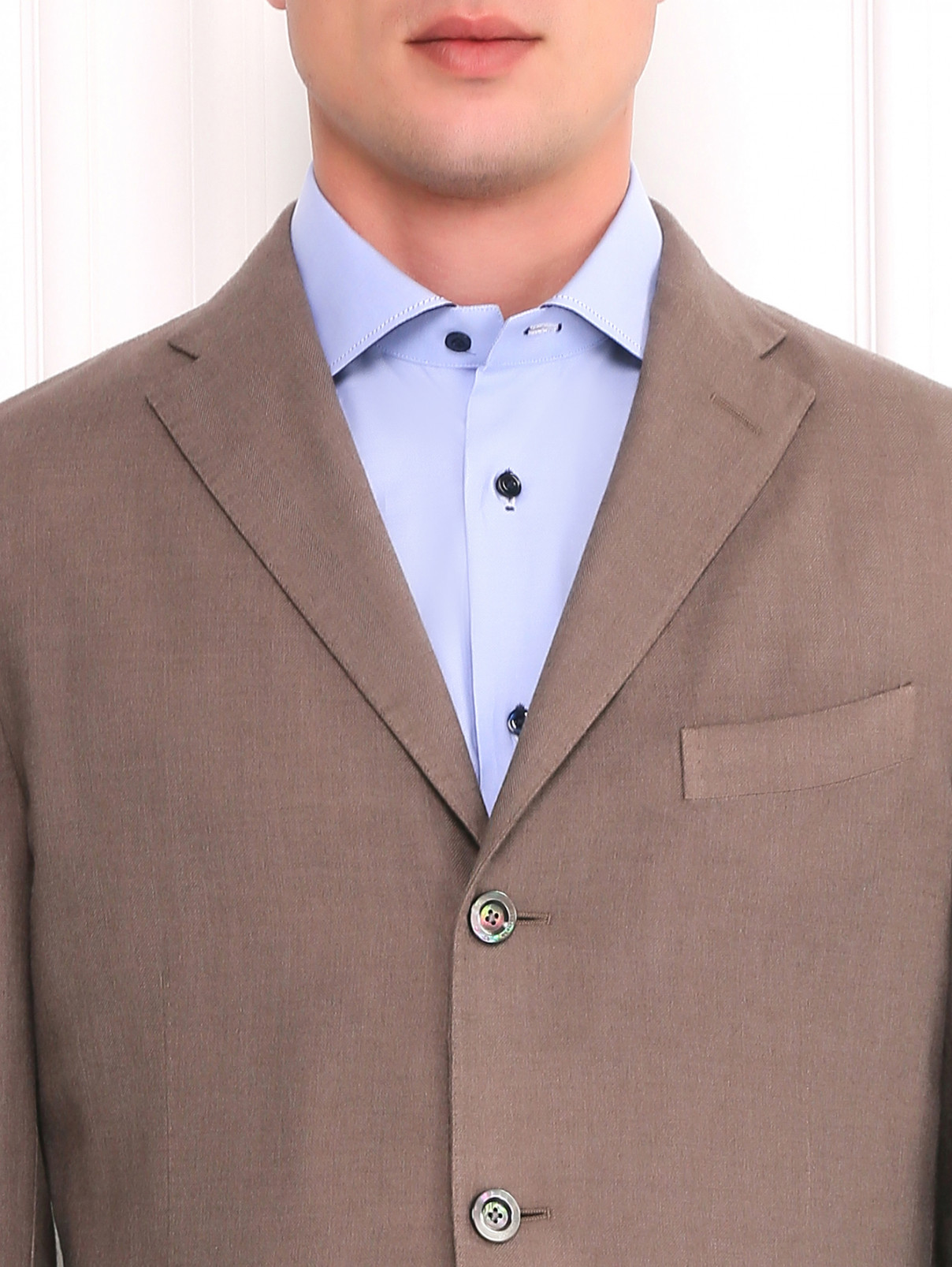 Пиджак однобортный из кашемира Boglioli  –  Модель Общий вид1  – Цвет:  Серый