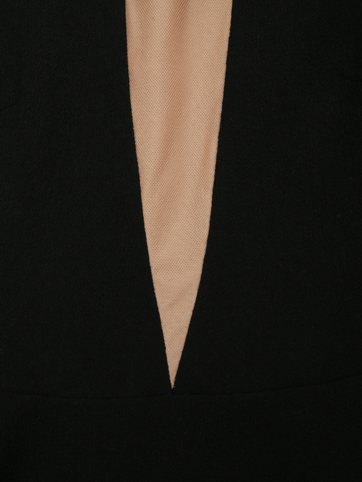 Платье из шерсти под пояс Yanina  –  Деталь  – Цвет:  Черный