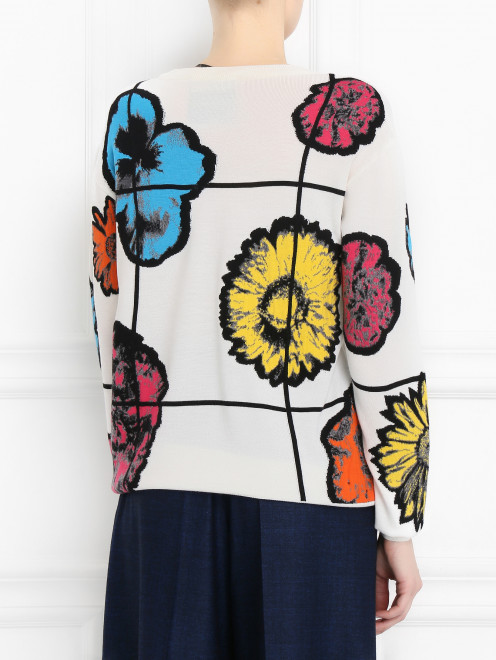 Джемпер из шерсти с цветочным узором Moschino Couture - Модель Верх-Низ1
